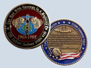 USS Andrew Jackson SSBN 619 Challenge Coin