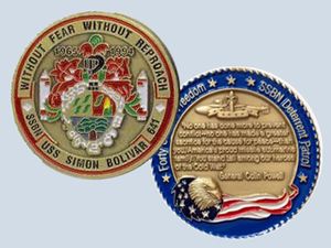 USS Simon Bolivar SSBN 641 Challenge Coin