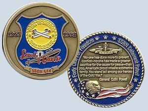 USS Lewis and Clark SSBN 644 Challenge Coin