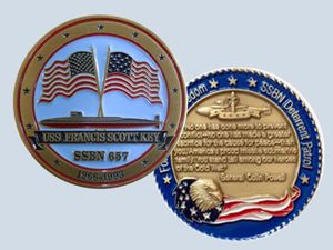 USS Francis Scott Key SSBN 657 Challenge Coin