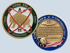 USS Mariano G. Vallejo SSBN 658 Challenge Coin