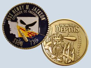 USS Henry M. Jackson SSBN 730 Challenge Coin