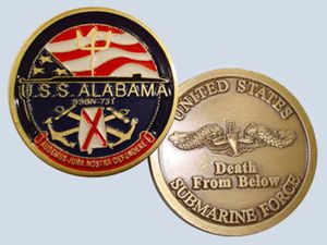 USS Alabama SSBN 731 Challenge Coin