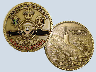 USS Jimmy Carter SSN 23 Challenge Coin