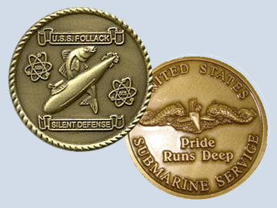 USS Pollack SSN 603 Challenge Coin