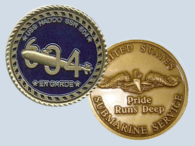 USS Haddo SSN 604 Challenge Coin