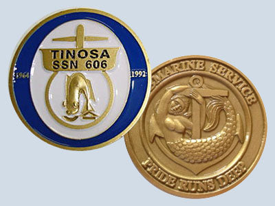 USS Tinosa SSN 606 Challenge Coin