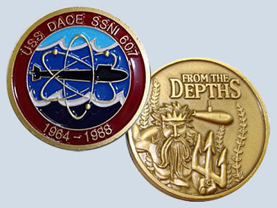 USS Dace SSN 607 Challenge Coin