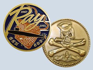 USS Ray SSN 653 Challenge Coin
