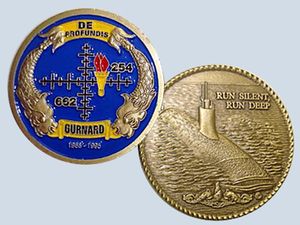 USS Gurnard SSN 662 Challenge Coin