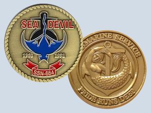 USS Sea Devil SSN 664 Challenge Coin