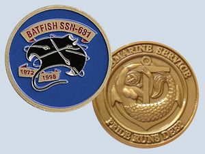 USS Batfish SSN 681 Challenge Coin