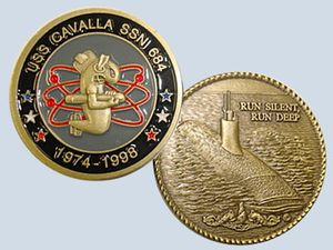 USS Cavalla SSN 684 Challenge Coin