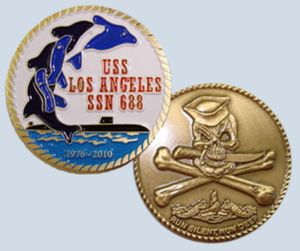 USS Los Angeles SSN 688 Challenge Coin