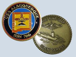 USS Albuquerque SSN 706 Challenge Coin