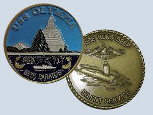 USS Olympia SSN 717 Challenge Coin