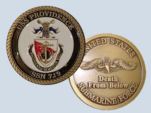 USS Providence SSN 719 Challenge Coin