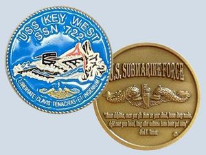 USS Key West SSN 722 Challenge Coin