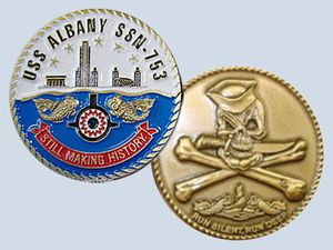 USS Albany SSN 753 Challenge Coin