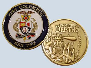 USS Columbus SSN 762 Challenge Coin