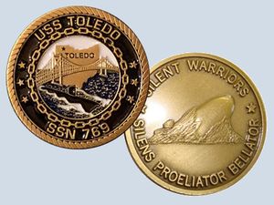 USS Toledo SSN 769 Challenge Coin