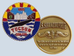 USS Tucson SSN 770 Challenge Coin