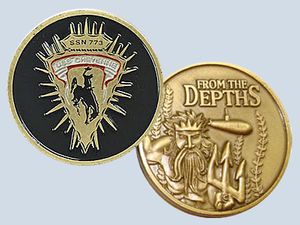 USS Cheyenne SSN 773 Challenge Coin