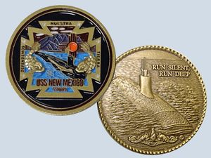 USS New Mexico SSN 779 Challenge Coin