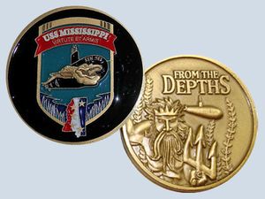 USS Mississippi SSN 782 Challenge Coin