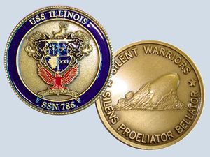 USS Illinois SSN 786 Challenge Coin