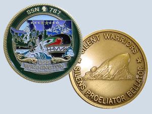 USS Washington SSN 787 Challenge Coin