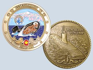 USS Colorado SSN 788 Challenge Coin