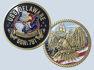 USS Delaware SSN 791 Challenge Coin