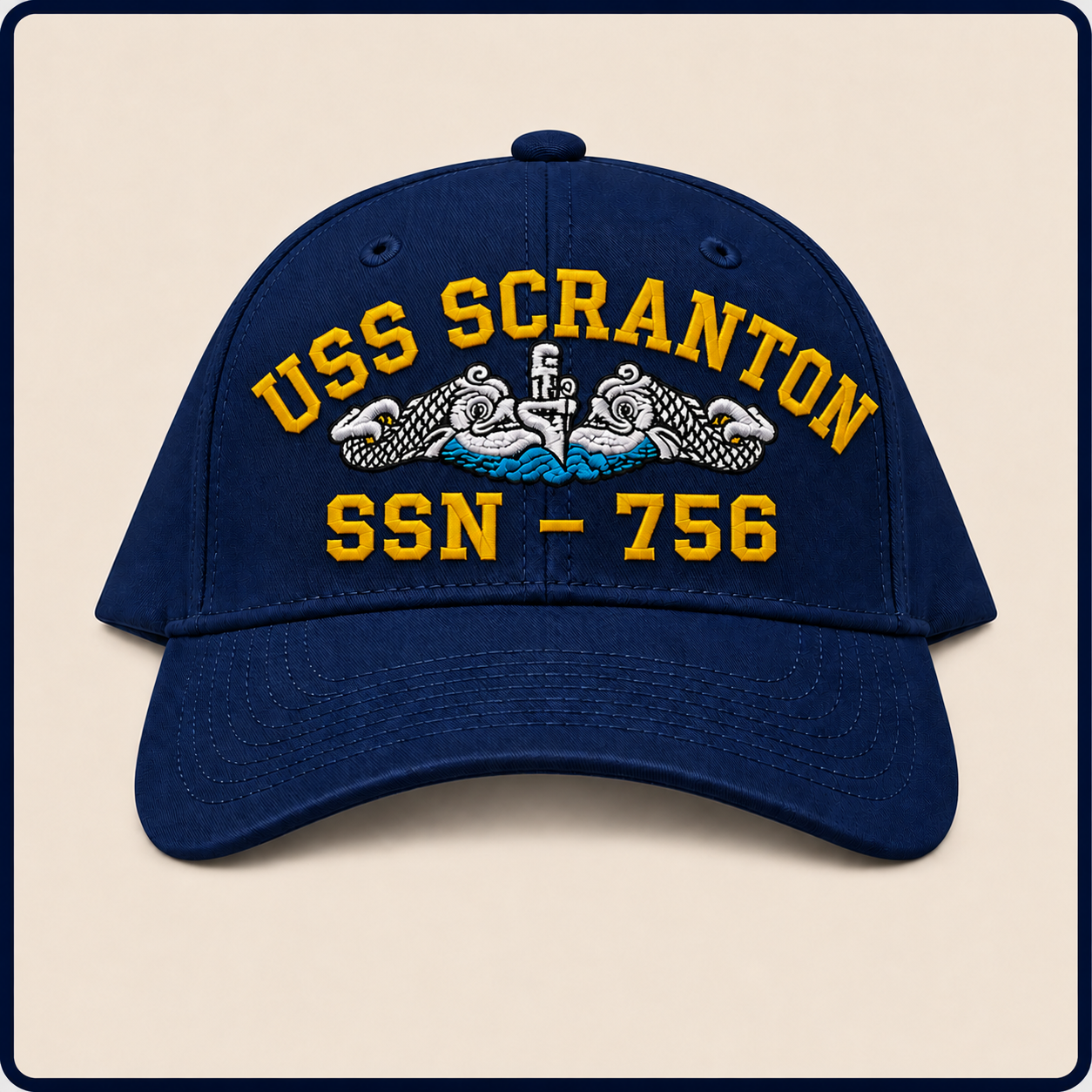 USS SCRANTON SSN-756 HAT approved boat mockup