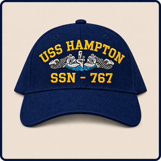 USS HAMPTON SSN-767 HAT approved boat mockup