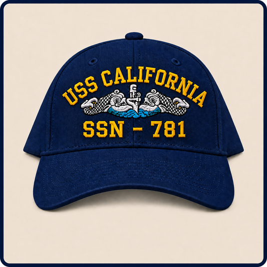 USS CALIFORNIA SSN-781 HAT approved boat mockup