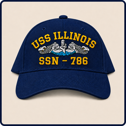 USS ILLINOIS SSN-786 HAT approved boat mockup