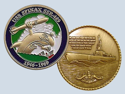 USS Spinax SSR 489 Challenge Coin