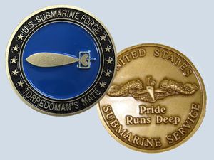 TM Rate Coin Torpedoman's Mate Insignia Challenge Coin