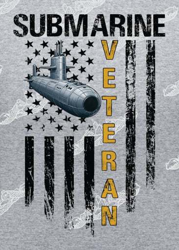 Vertical Flag & Submarine & Veteran Clothing