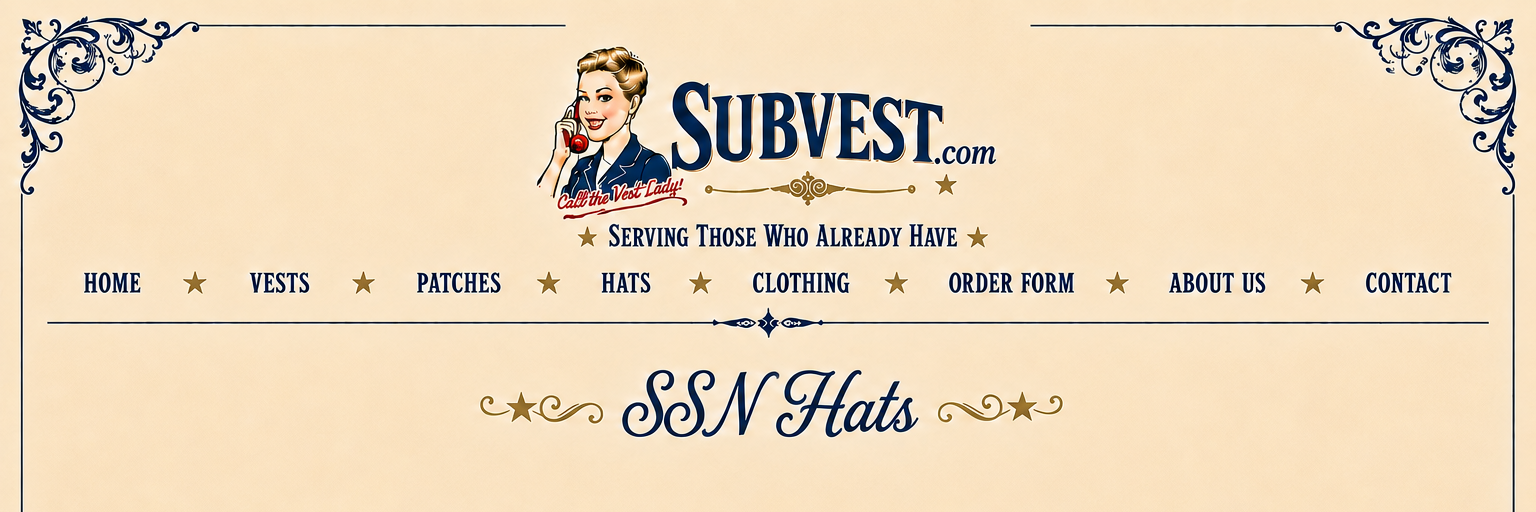 SUBVEST SSN Hats