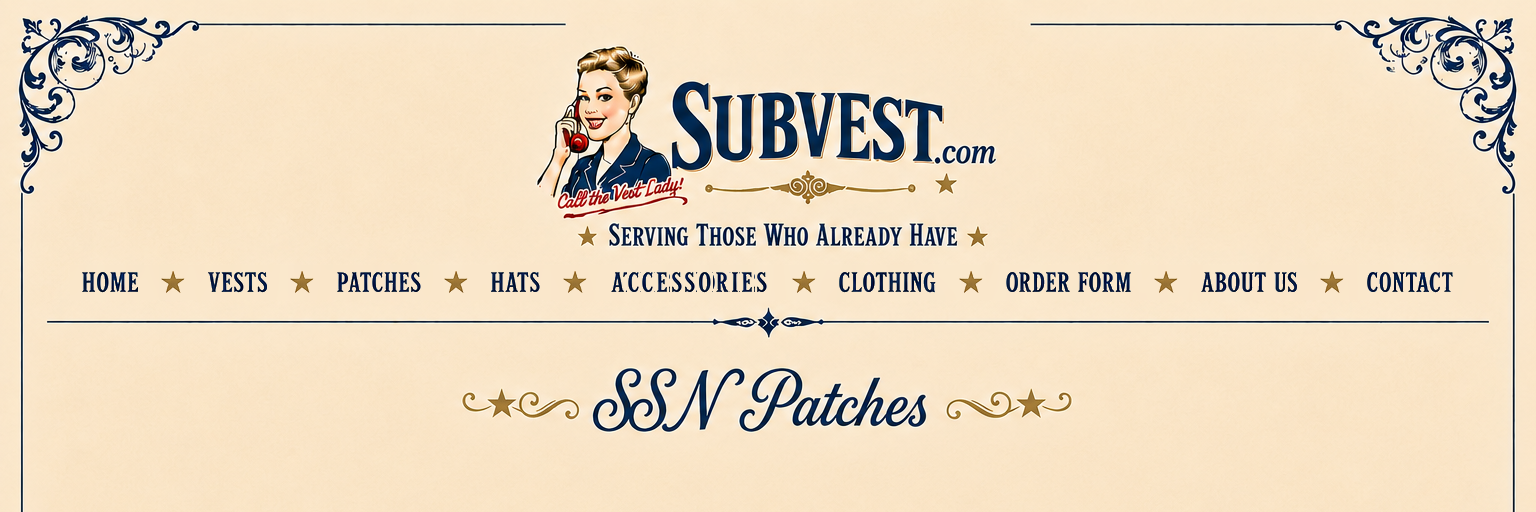 SUBVEST SSN Patches